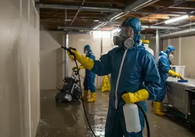 Basement Sanitization and Antimicrobial Treatment process in Houston, MO